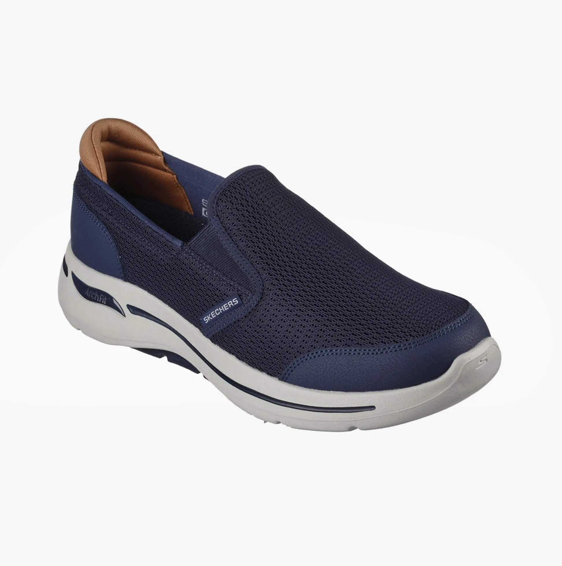 Skechers 216264/NVY GO WALK ARCH FIT-ROBUST COMFORT Mens Slip-On Trainers Navy