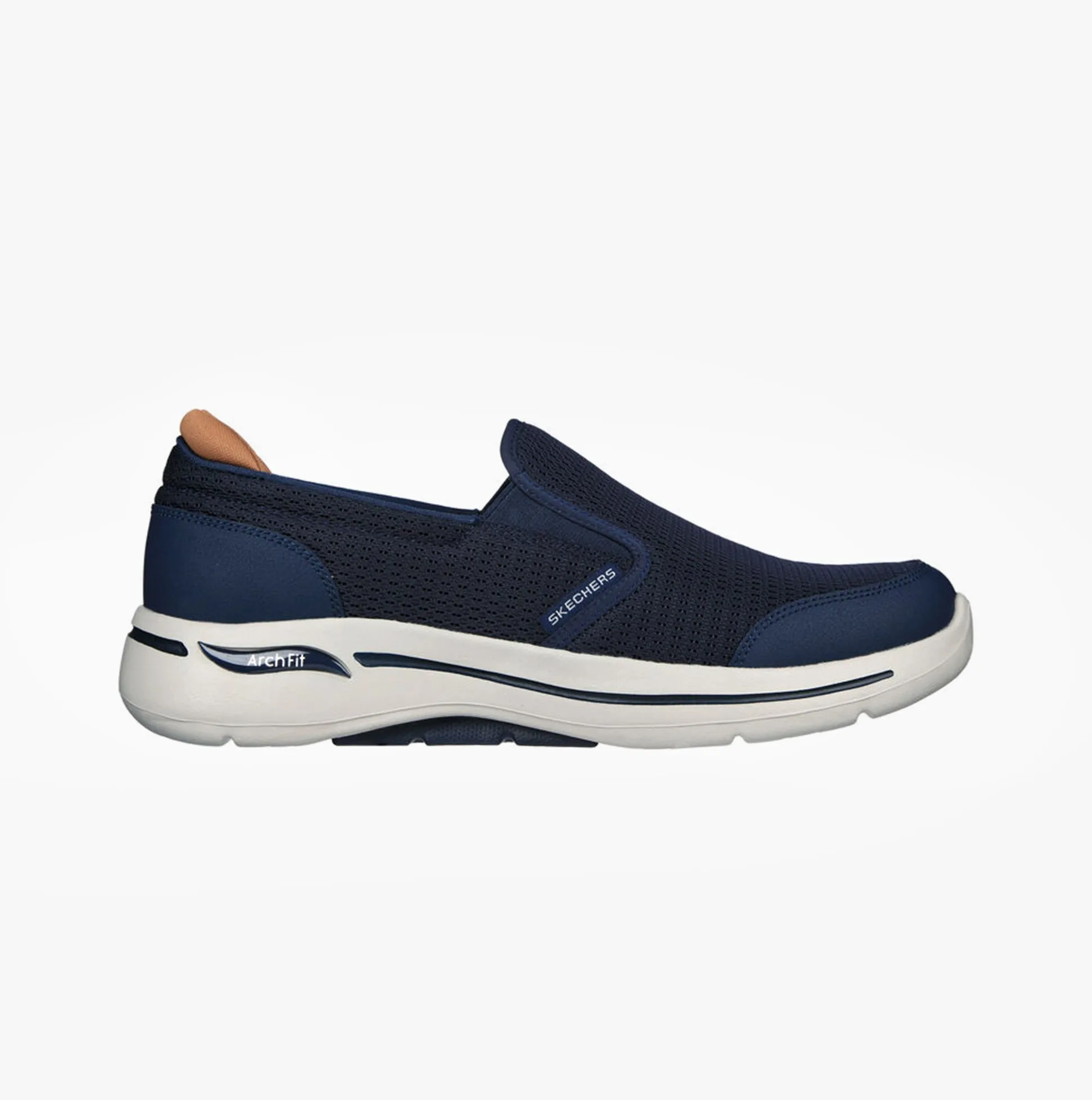 Skechers 216264/NVY GO WALK ARCH FIT-ROBUST COMFORT Mens Slip-On Trainers Navy