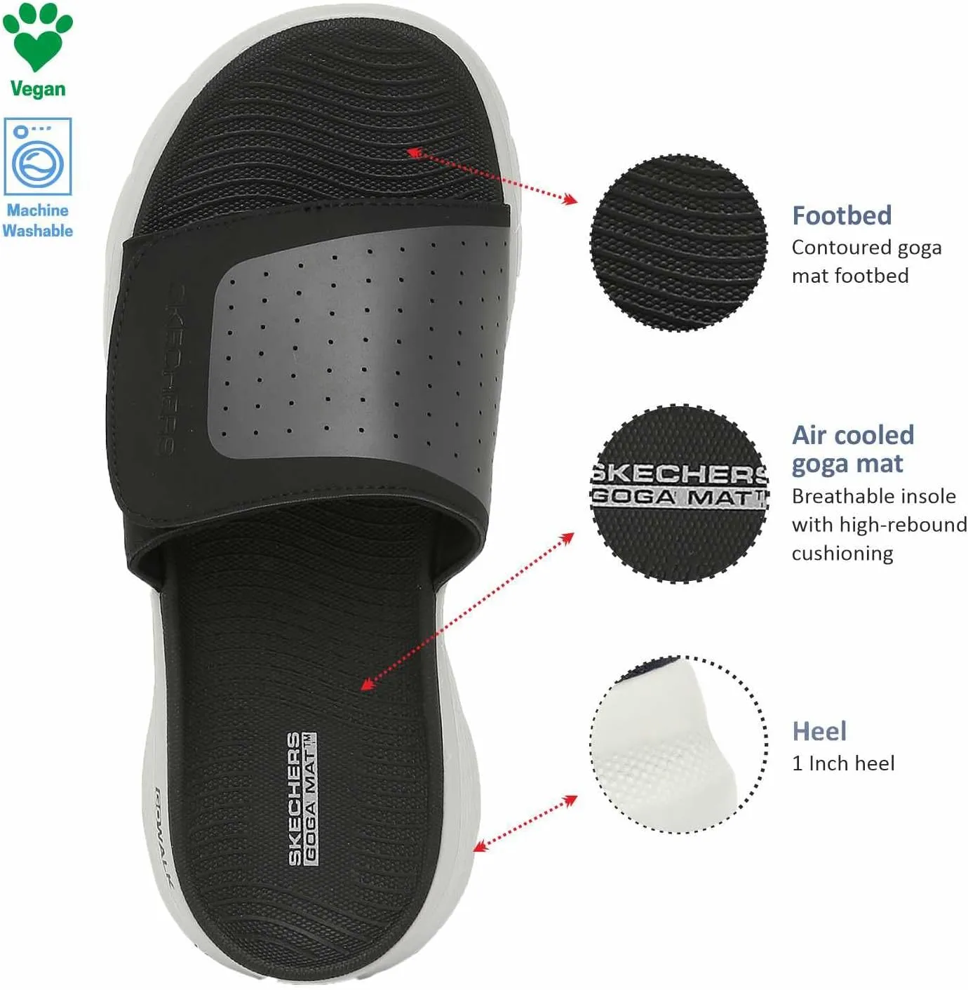 Skechers Men's Go Walk Flex Sandal-Sandbar