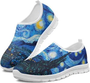 Slip On Walking Shoes for Women Knit Mesh Casual Shoes Non Slip Size 5-10.5