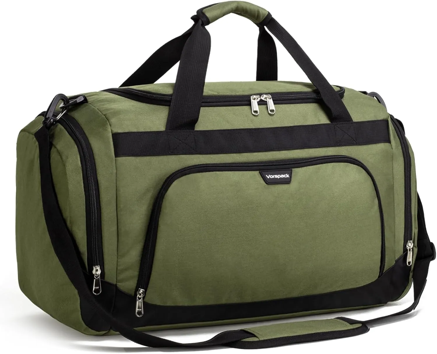 Small Gym Bag - 40L Duffle Bag for Men Women Lightweight Duffel Bag with Shoe Compartment Wet Pocket Travel Bag Sports Bag for Sports Gym Travel - Black, Green