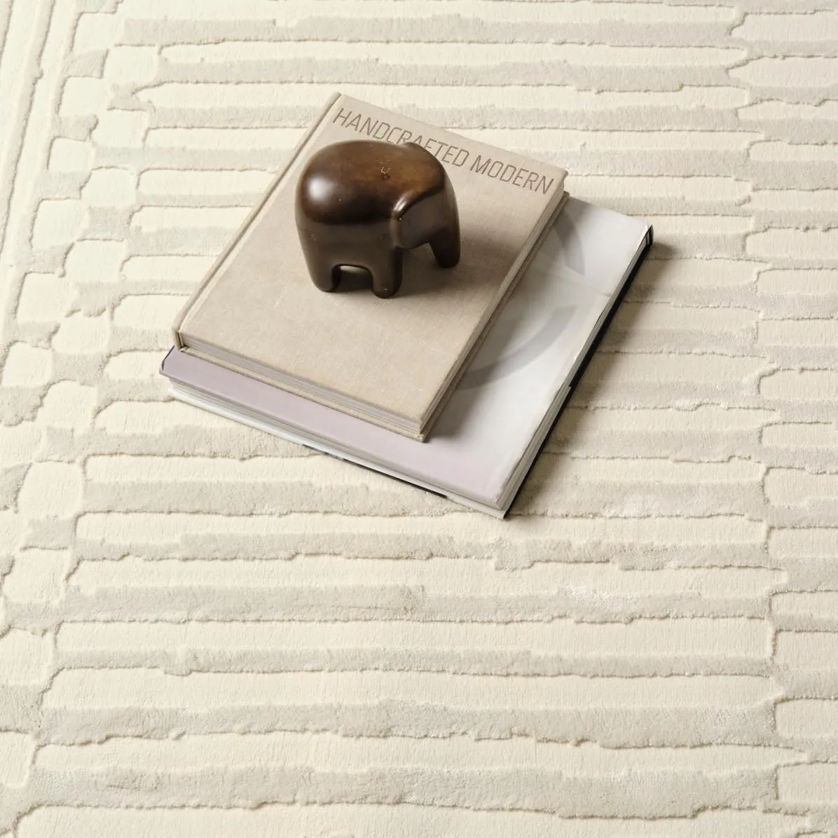 Soloba 7'10"x10' Washable Area Rug for Living Room Bedroom - 100% Recycled Oeko-TEX Certified, Medium Pile, Beige, Cream