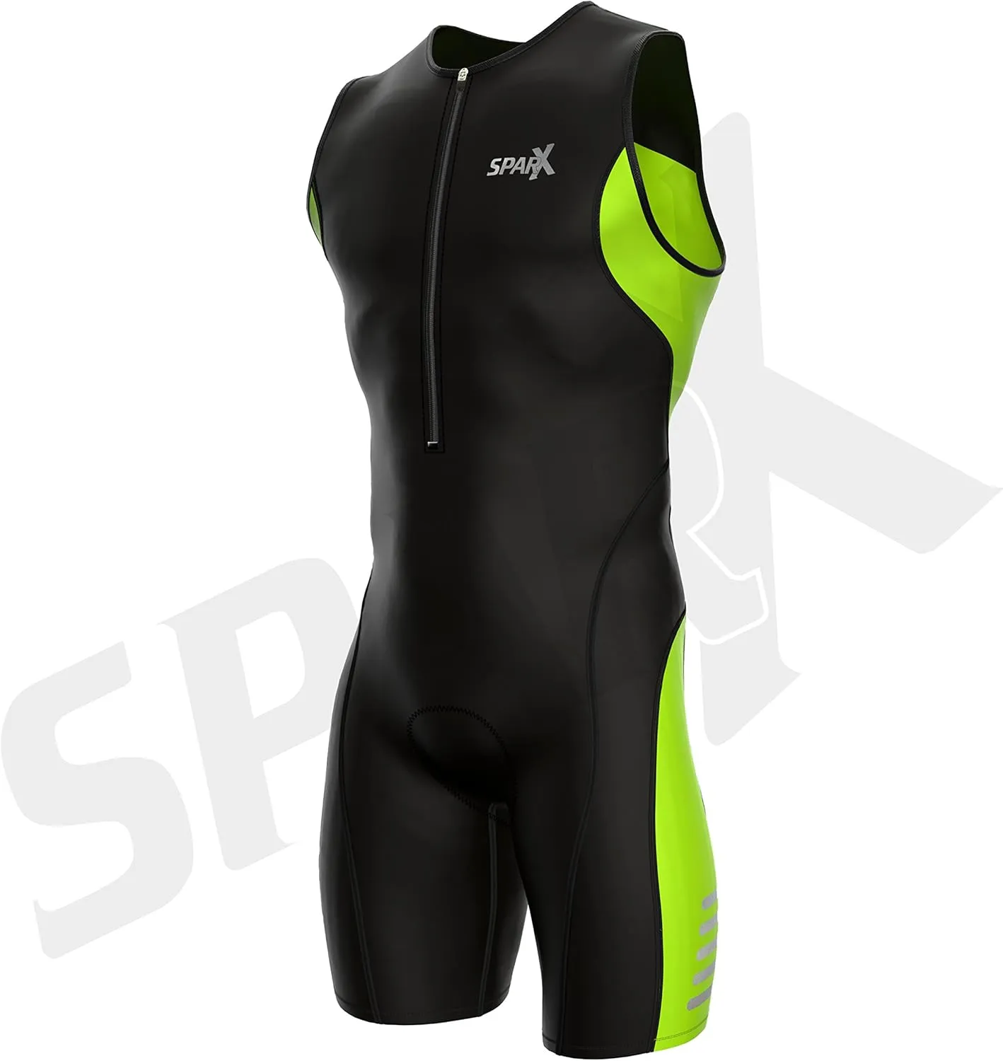 Sparx Men's Elite Triathlon Suit Trisuit SpeedSuit Skinsuit Swim-Bike-Run Triathlon Race Suit