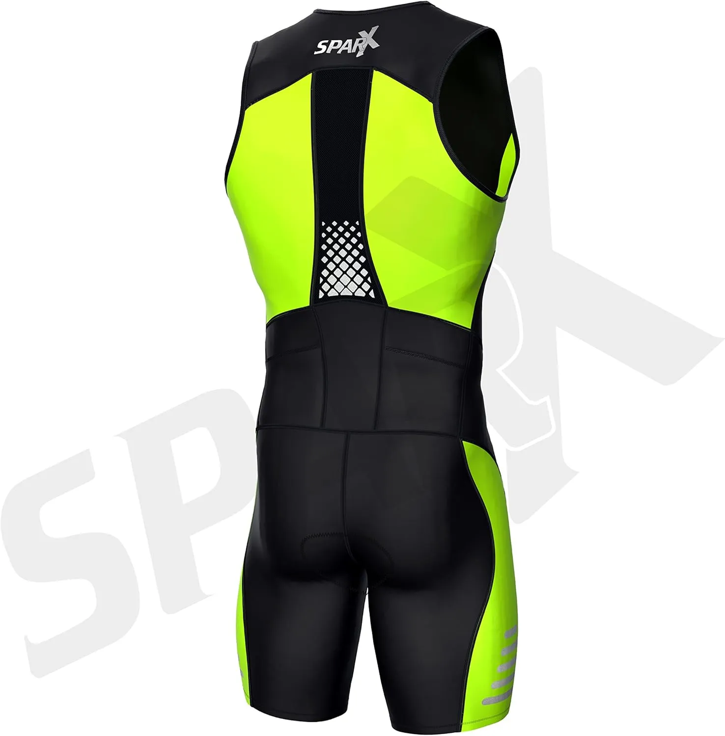 Sparx Men's Elite Triathlon Suit Trisuit SpeedSuit Skinsuit Swim-Bike-Run Triathlon Race Suit