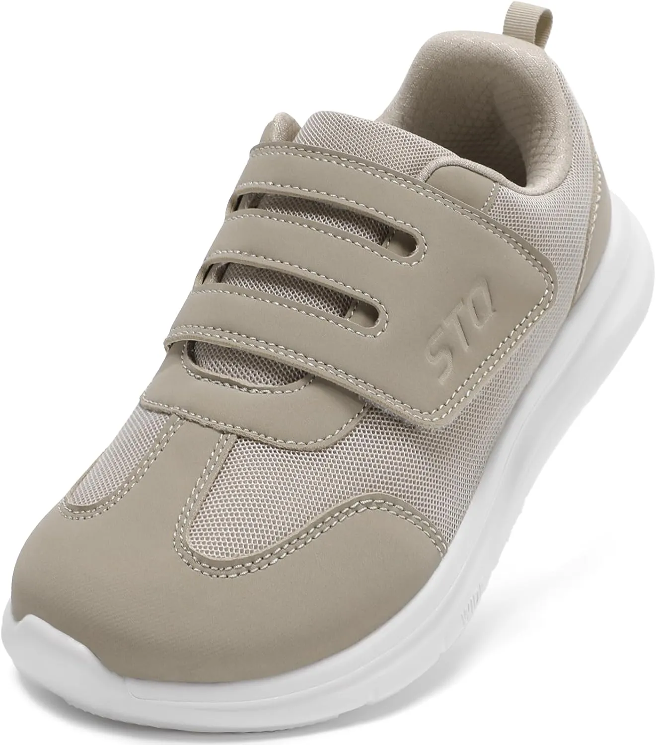 STQ Wide Toe Box Shoes Women, Hook and Loop Orthopedic Walking Shoe for Seniors, Bunions, Plantar Fasciitis, Hammertoes, Swollen Feet