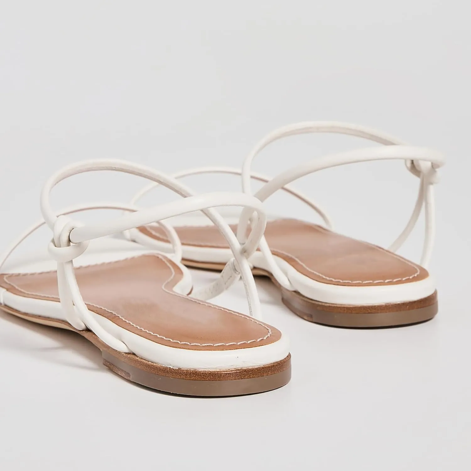 Strappy Flat Sandals for Women Round Open Toe Slip on Ankle Strap Backless Sandals Slingback Casual Vacation Dressy Shoes
