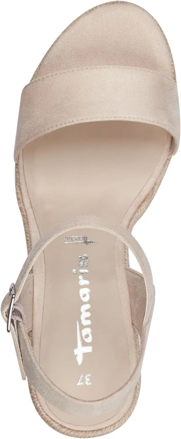 Tamaris Women's Ankle-Strap Wedge Sandal, 9 US