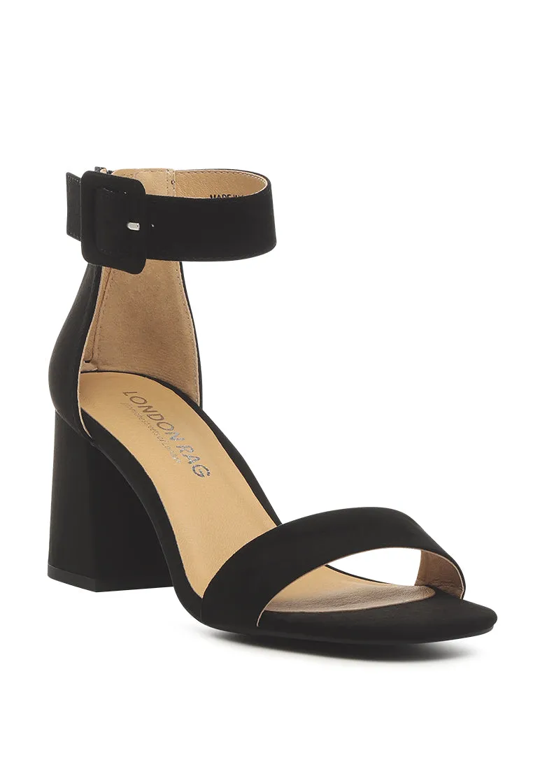 terang mint single strap block heel sandals