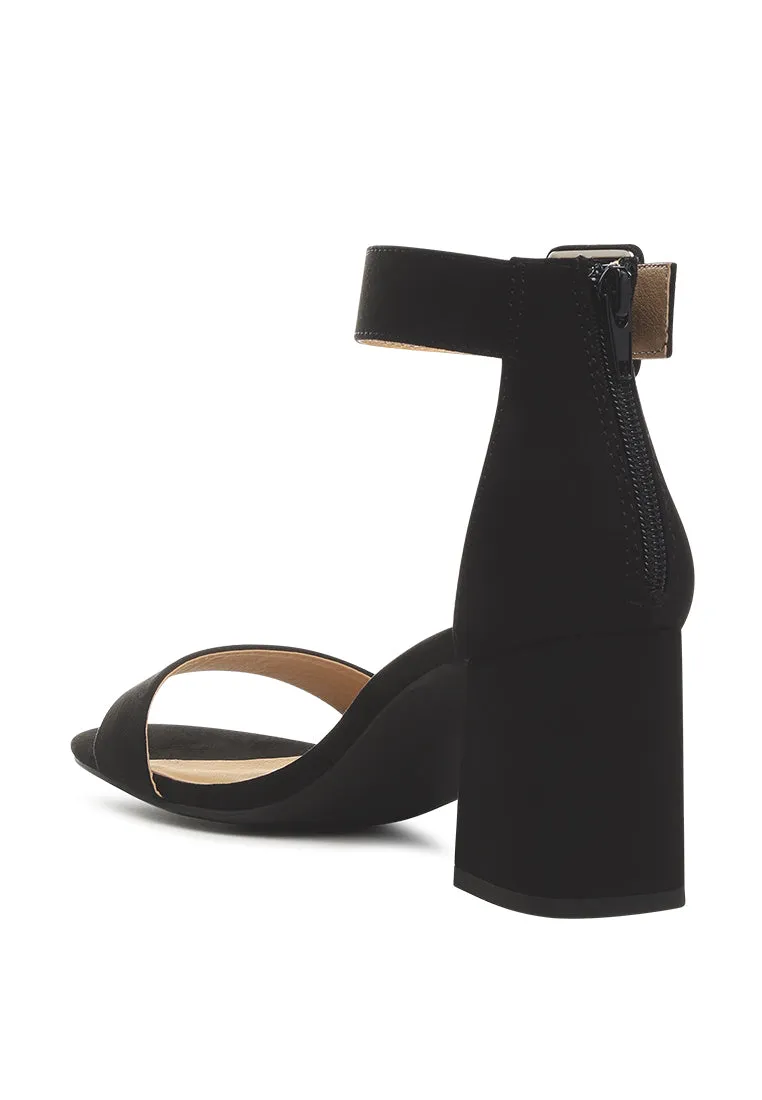 terang mint single strap block heel sandals