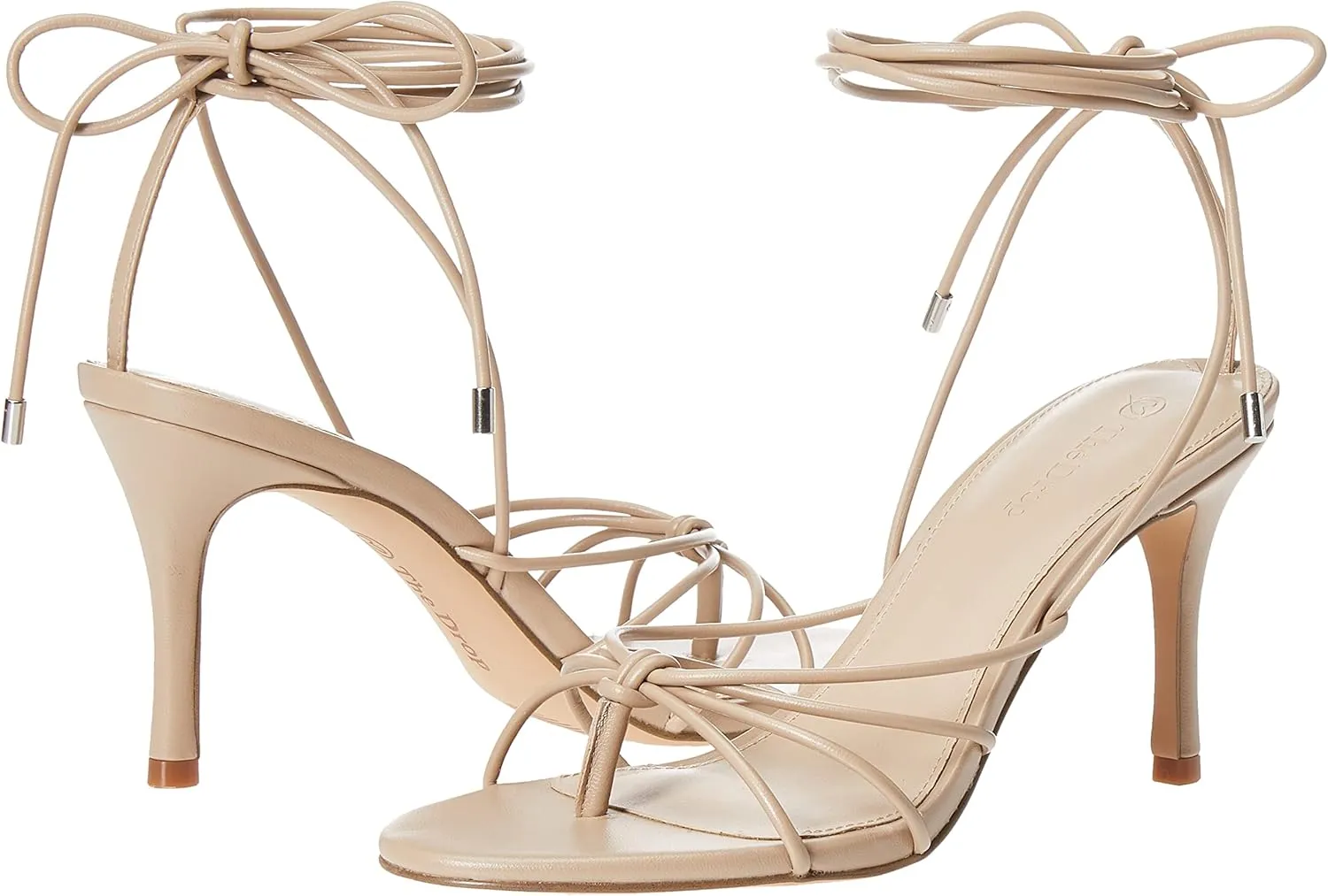 The Drop Women's Archie Lace-up Strappy Heeled Sandal Open Toe Heels