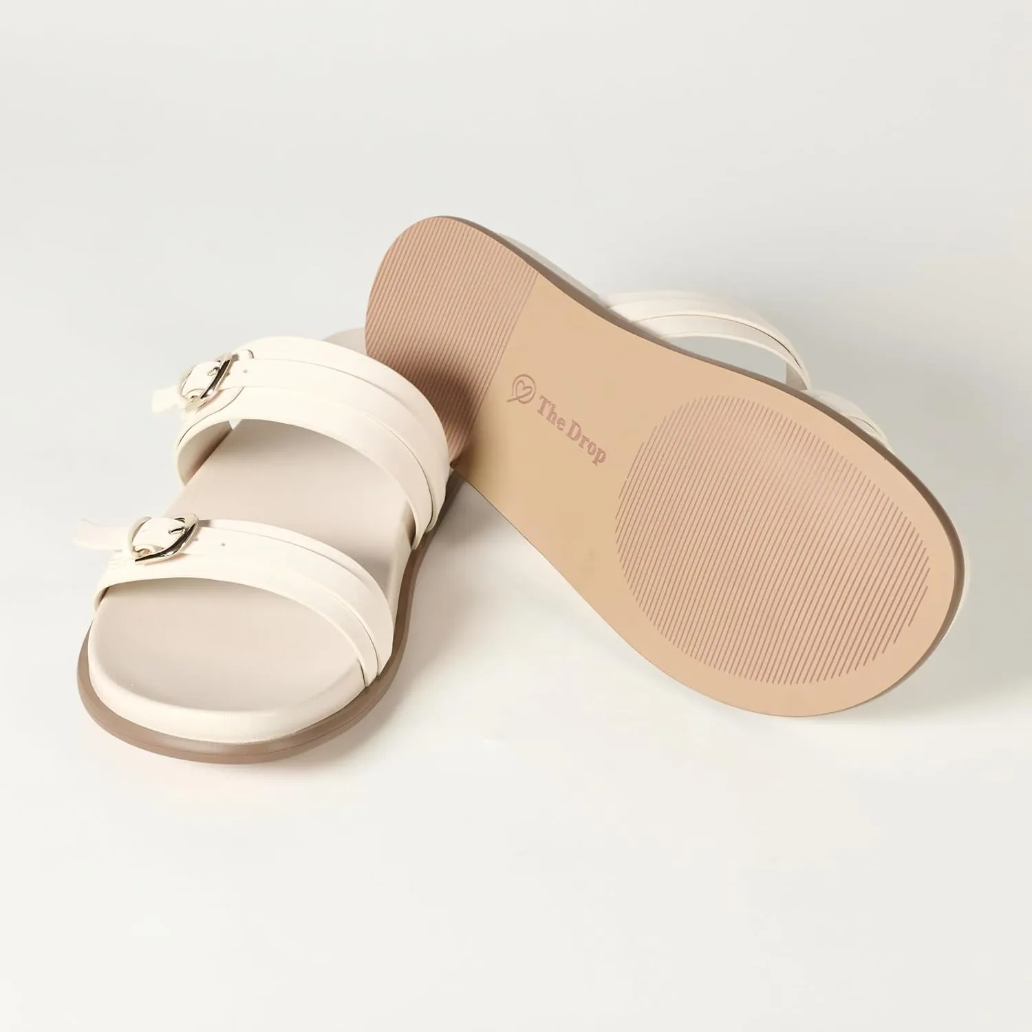 The Drop Women's Avona Two Strap Slide Sandals