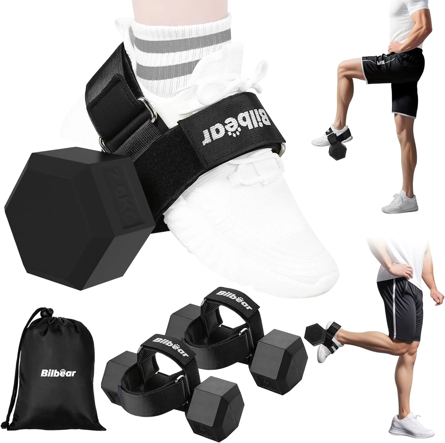 Tibialis Trainer Strap for Shin Splint Relief Exercises,Adjustable Dumbbell Foot Attachment for Hip Flexor Raises,Dumbbell Ankle Strap Relieve Leg Pain Increase Range of Motion