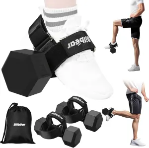 Tibialis Trainer Strap for Shin Splint Relief Exercises,Adjustable Dumbbell Foot Attachment for Hip Flexor Raises,Dumbbell Ankle Strap Relieve Leg Pain Increase Range of Motion