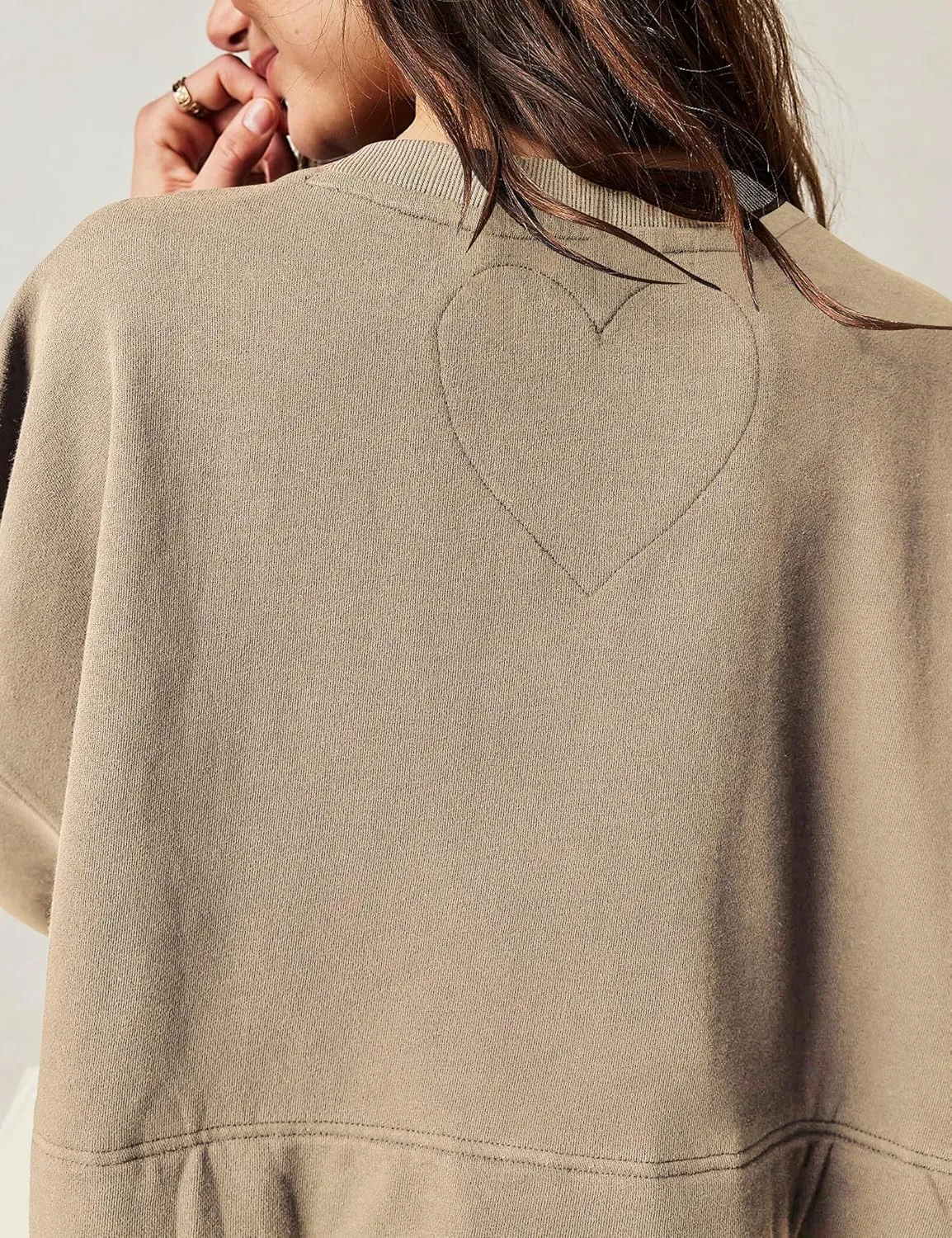 Ugerlov Womens Oversized Sweatshirt Dress Long Sleeve Crewneck Pullover Tops Relaxed Fit Sweatshirts Mini Dress