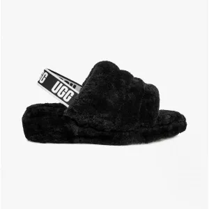 UGG FLUFF YEAH SLIDE Womens Slide Slippers Black