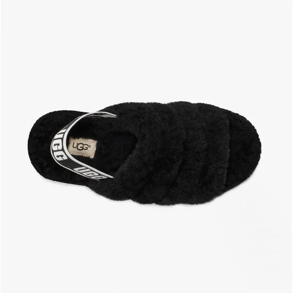 UGG FLUFF YEAH SLIDE Womens Slide Slippers Black