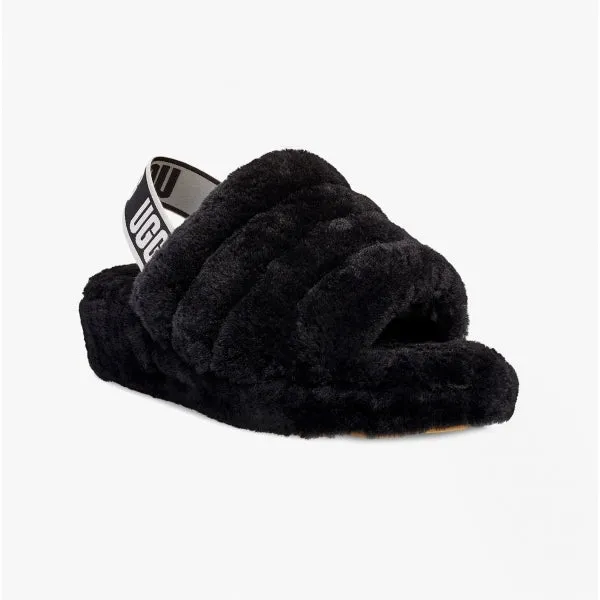 UGG FLUFF YEAH SLIDE Womens Slide Slippers Black