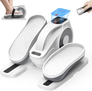 Under Desk Elliptical Machine, 24 Modes Ellipse Leg Exerciser Electric as Seen on TV for Seniors, Portable Seated Pedal Trainer, Romote Control Home Workout Exercise Equipment, Elliptical Exerciser
