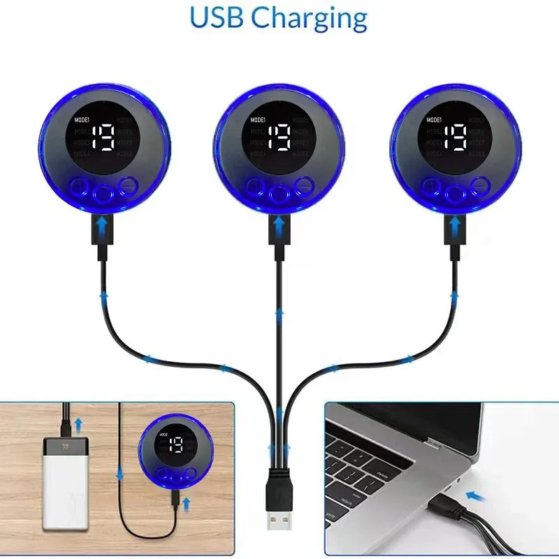 USB Rechargeable EMS Muscle Stimulator 3-in-1 Trainer