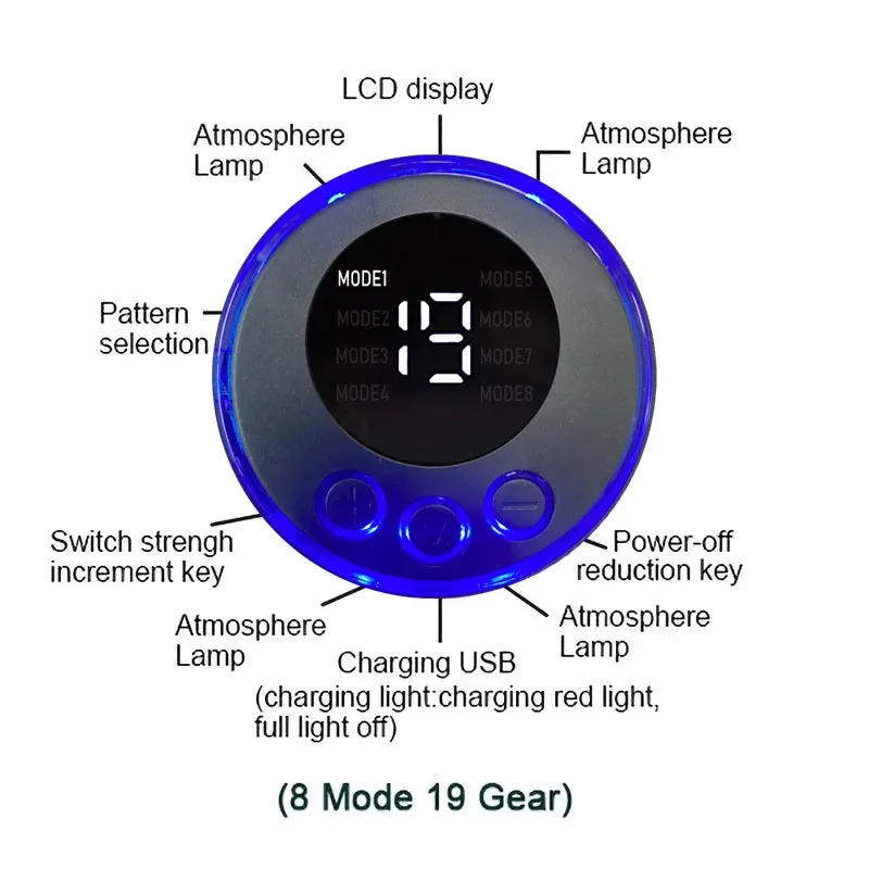 USB Rechargeable EMS Muscle Stimulator 3-in-1 Trainer