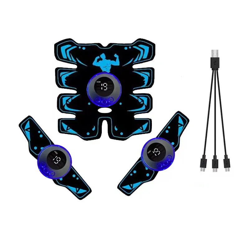 USB Rechargeable EMS Muscle Stimulator 3-in-1 Trainer