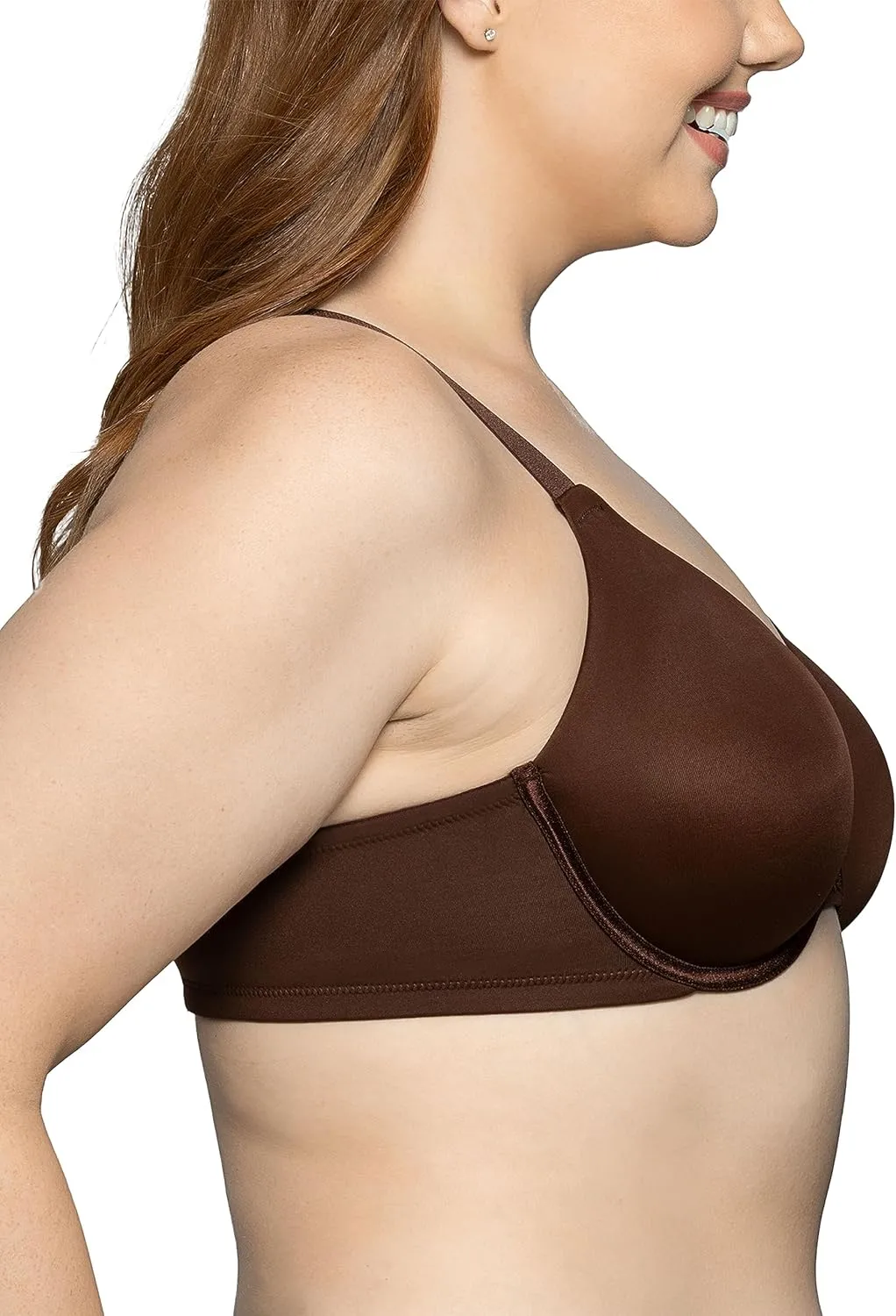 Vanity Fair Women's Beauty Back Smoothing Minimizer Bra, Minimizes Bust Line up to 1.5", Non Padded Cups up to H