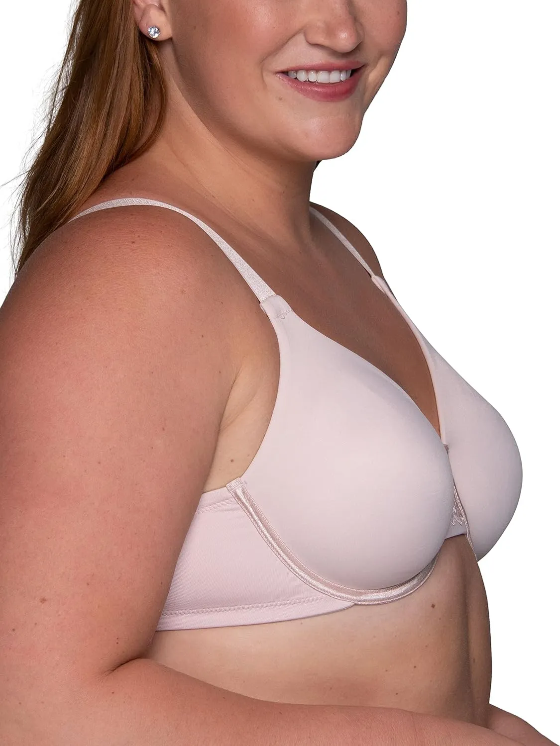 Vanity Fair Women's Beauty Back Smoothing Minimizer Bra, Minimizes Bust Line up to 1.5", Non Padded Cups up to H