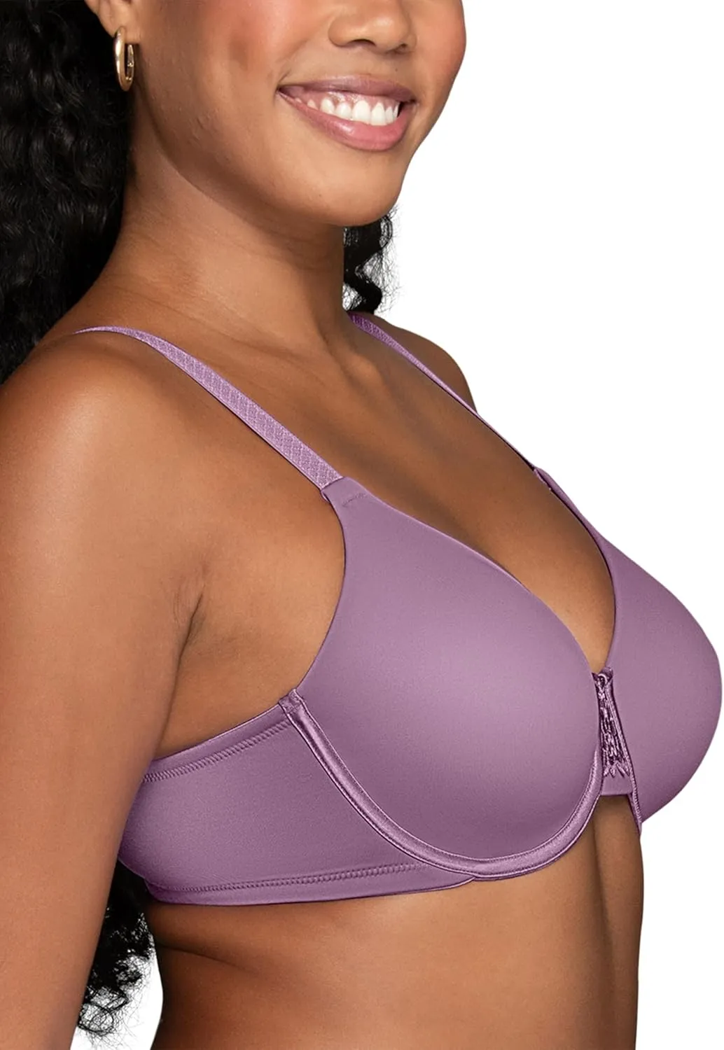 Vanity Fair Women's Beauty Back Smoothing Minimizer Bra, Minimizes Bust Line up to 1.5", Non Padded Cups up to H