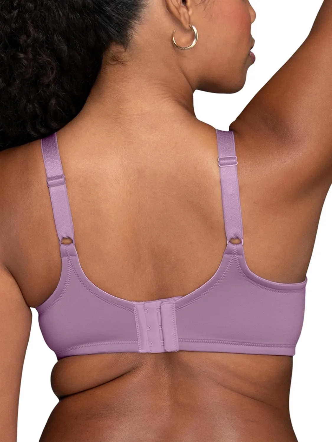 Vanity Fair Women's Beauty Back Smoothing Minimizer Bra, Minimizes Bust Line up to 1.5", Non Padded Cups up to H