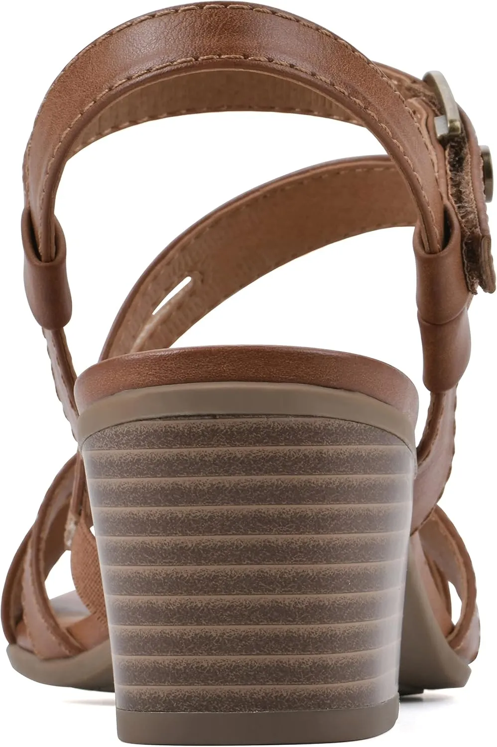 WHITE MOUNTAIN Women's Let Go Block Heel Sandal