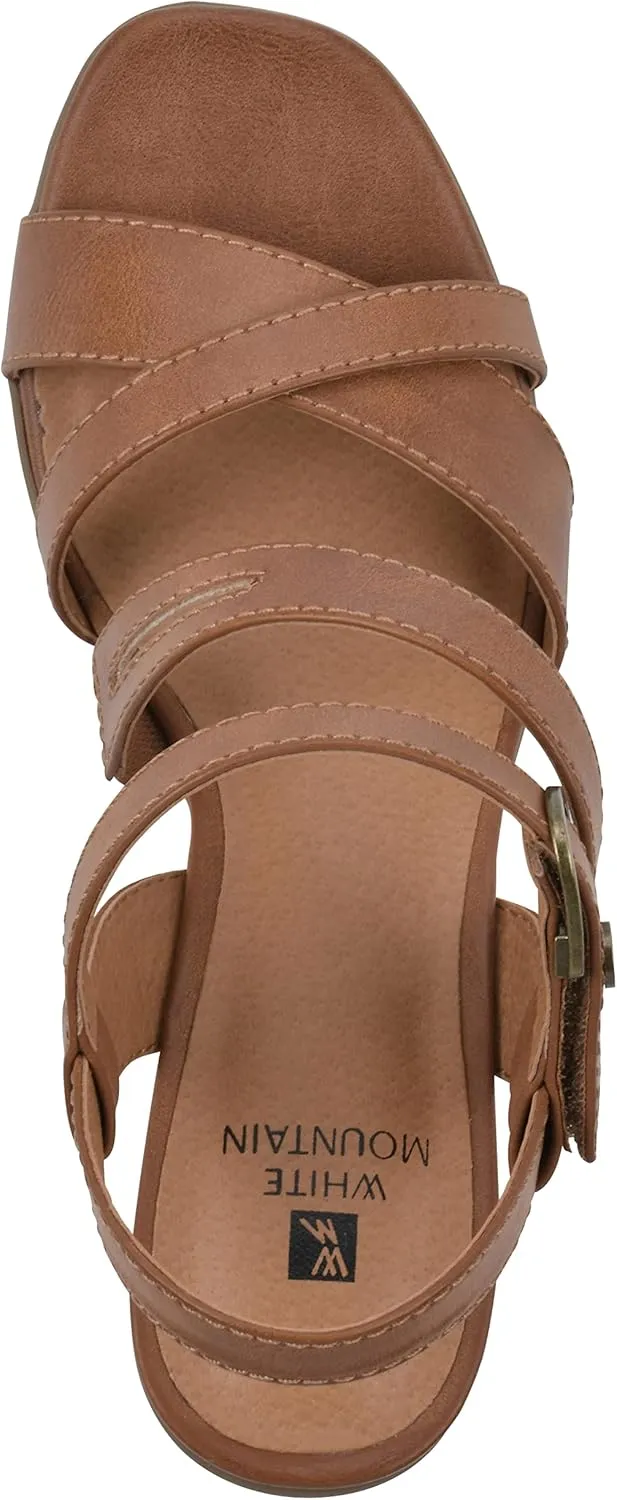 WHITE MOUNTAIN Women's Let Go Block Heel Sandal
