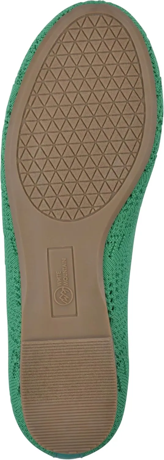 WHITE MOUNTAIN Women's Sashay Woven Knit Ballet Flat