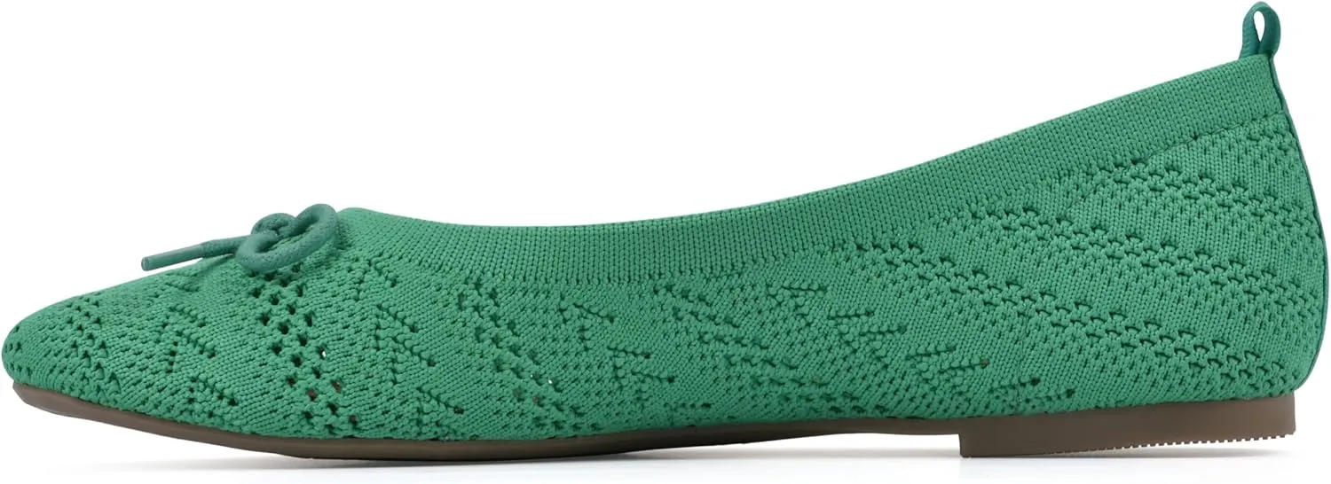 WHITE MOUNTAIN Women's Sashay Woven Knit Ballet Flat