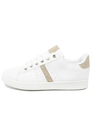 White with Gold Detail Trainer