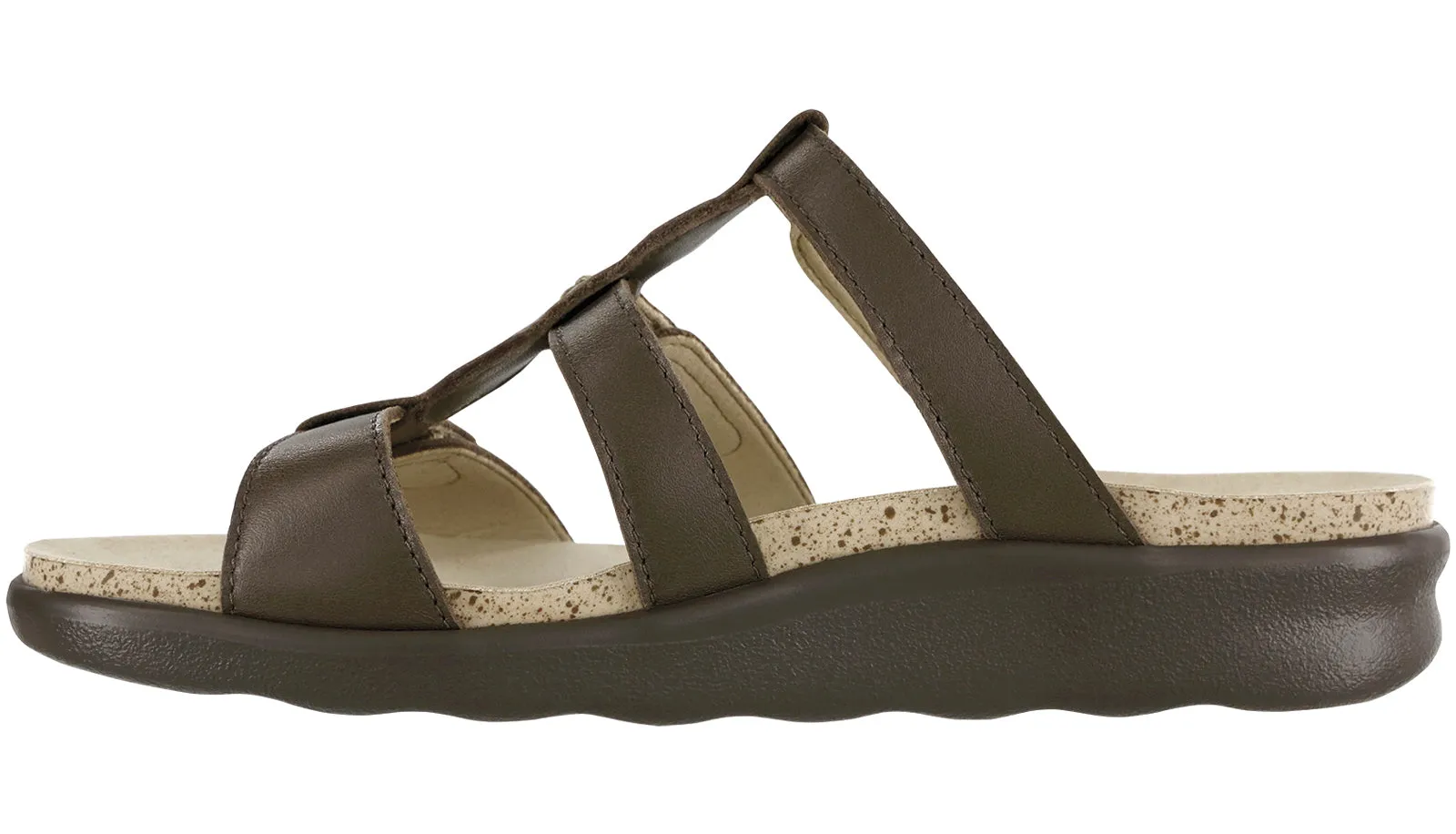 Women's Naples Slide Sandal in Coffee