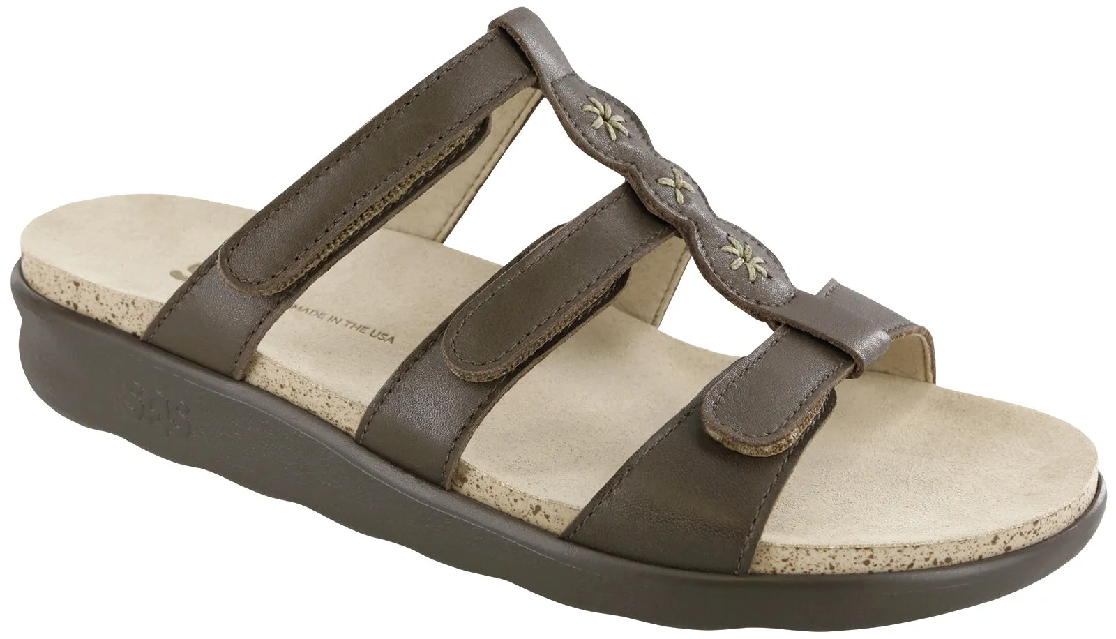 Women's Naples Slide Sandal in Coffee