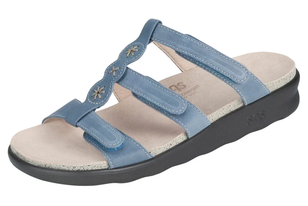 Women's Naples Slide Sandal in Denim
