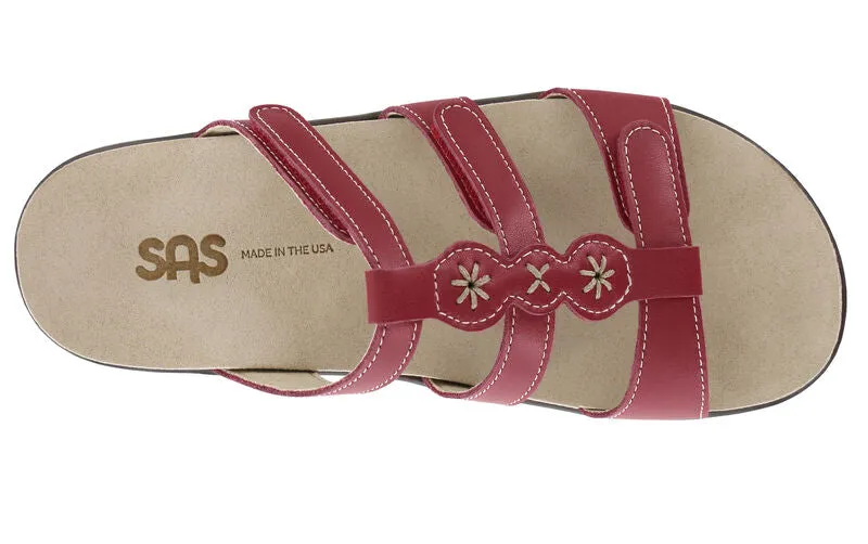 Women's Naples Slide Sandal in Red
