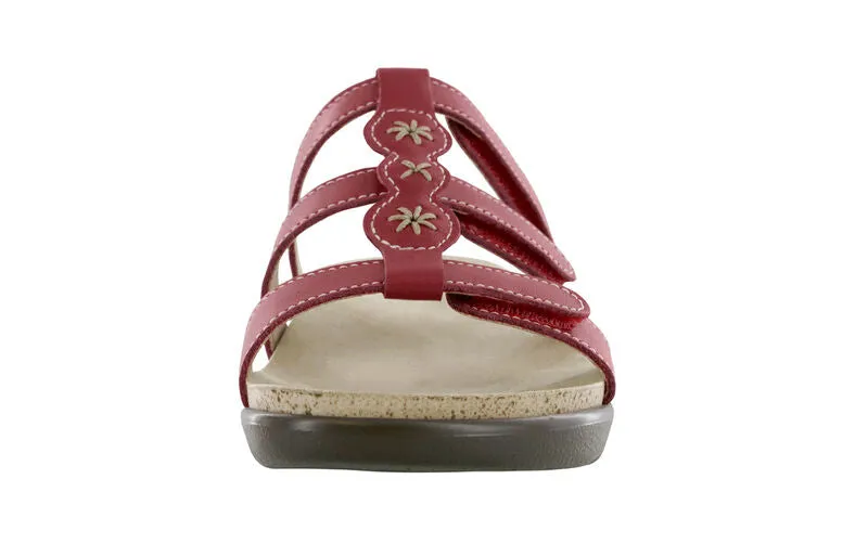 Women's Naples Slide Sandal in Red
