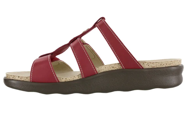 Women's Naples Slide Sandal in Red