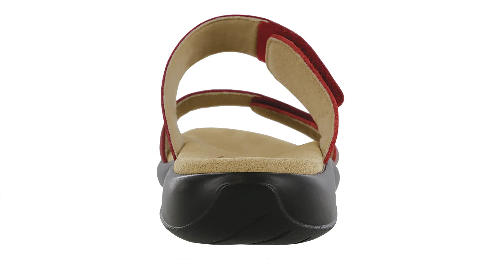 Women's Nudu Slide Leather Sandal in Ruby / Cabernet