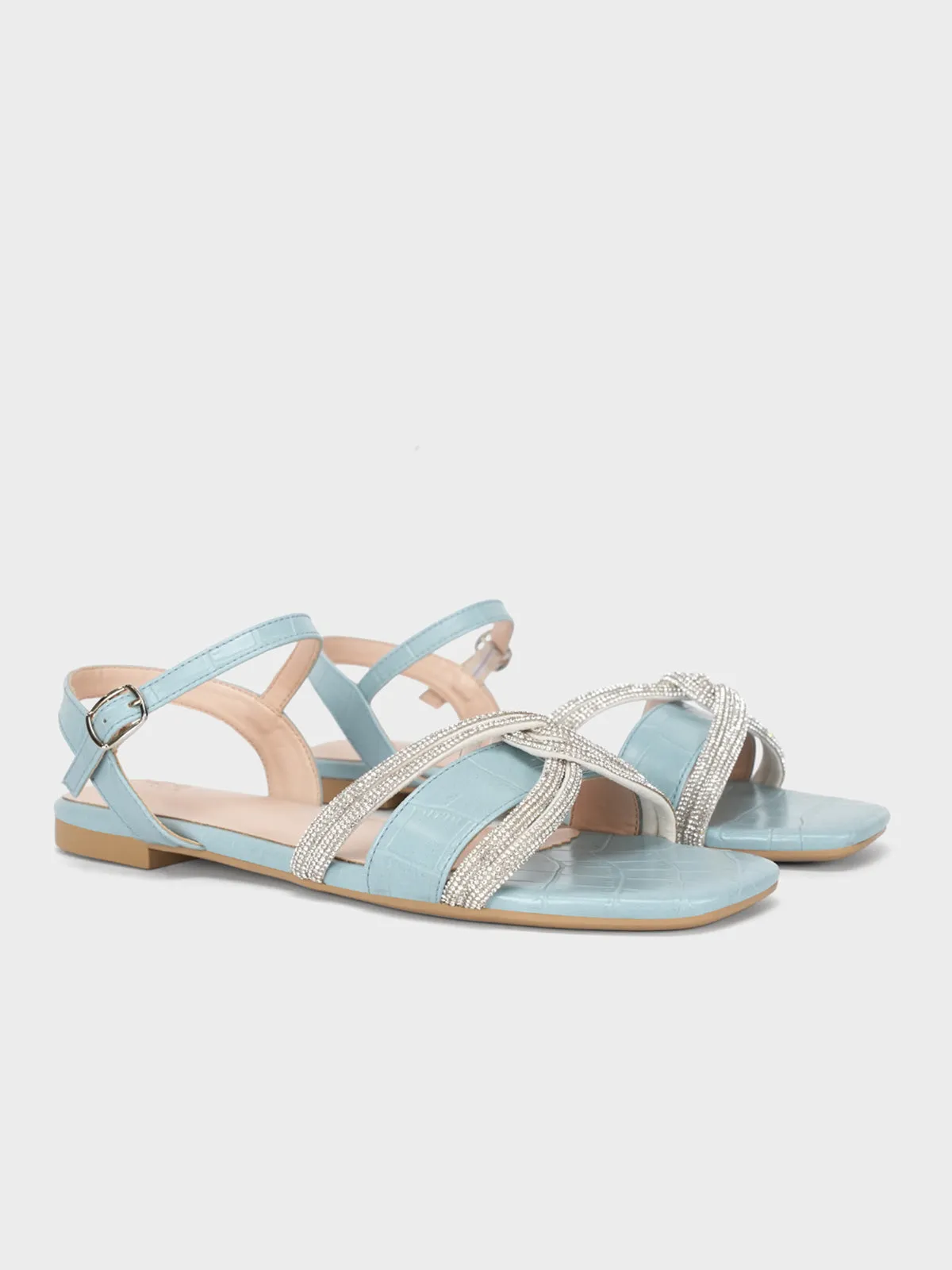 Women's "MARTINA" Crystals Detailing Sandals