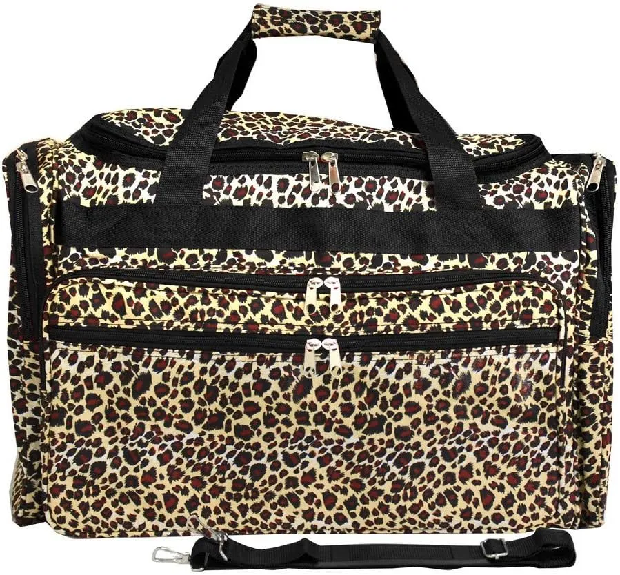 World Traveler Wildlife 22-inch Carry-on Duffle Bag with Adjustable Shoulder Strap