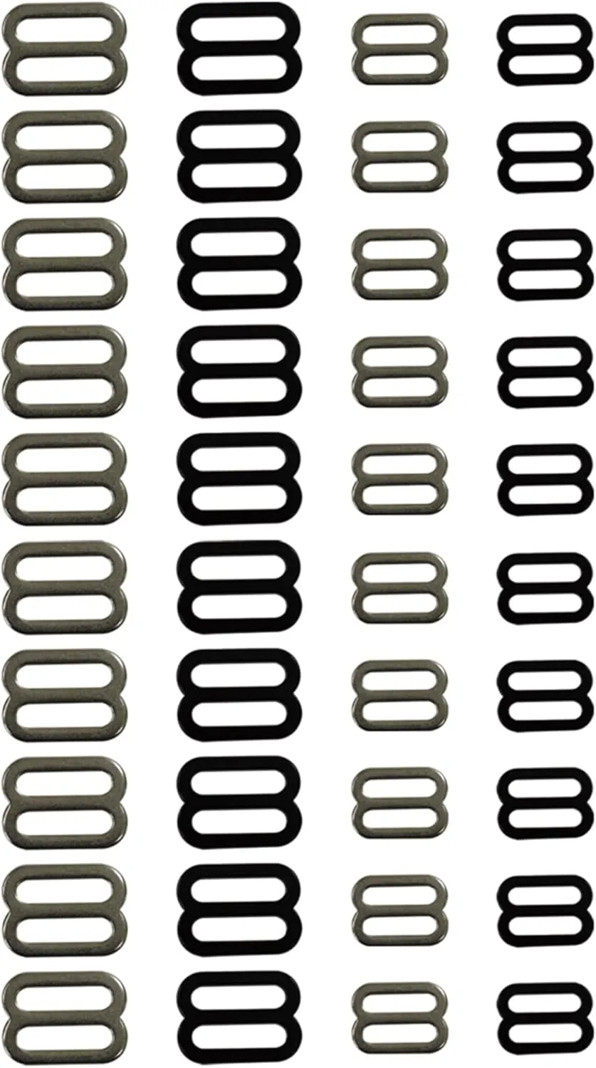 WYZworks – 1" & 3/4" Tri-Glide Slide Buckle Belt Adjusters 20,40,60,80 Pieces