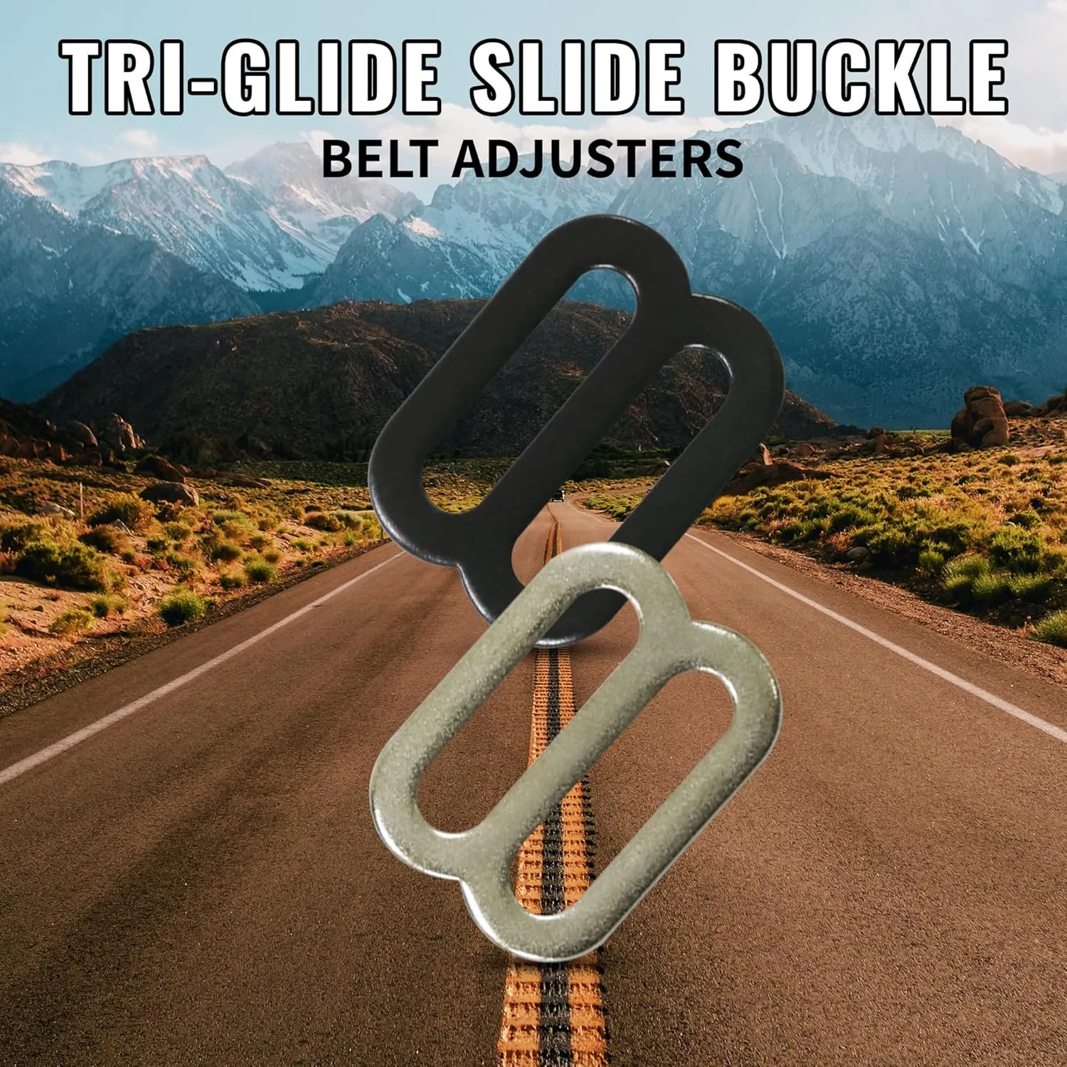 WYZworks – 1" & 3/4" Tri-Glide Slide Buckle Belt Adjusters 20,40,60,80 Pieces